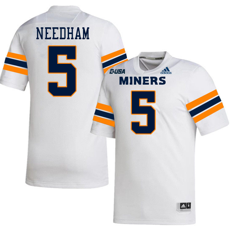 Nik Needham UTEP Jersey,UTEP Miners #5 Nik Needham College Football Jersey,Uniforms-White